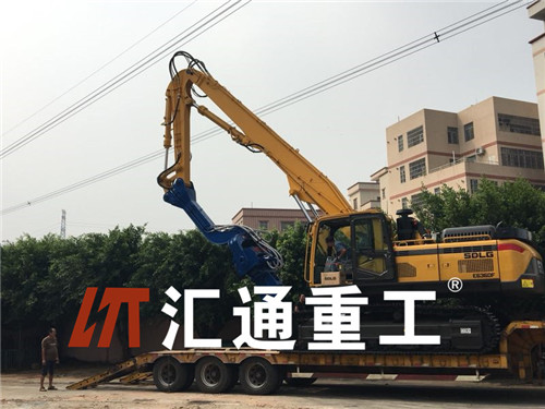 挖掘機打樁臂、打樁臂、打樁錘、挖掘機打樁臂廠家