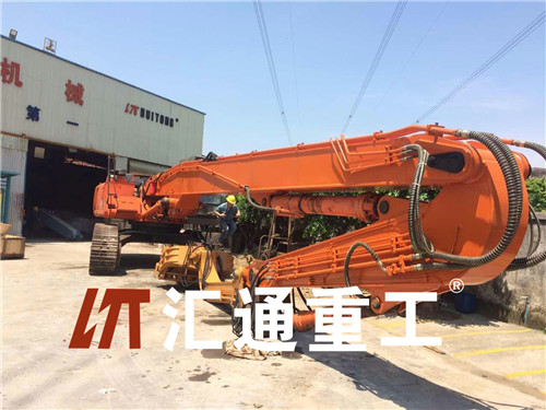 挖掘機(jī)打樁臂、打樁臂、打樁錘、挖掘機(jī)打樁臂廠家